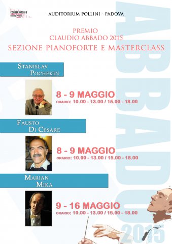 MASTERCLASS PREMIO ABBADO 2015 SEZIONE PIANOFORTE